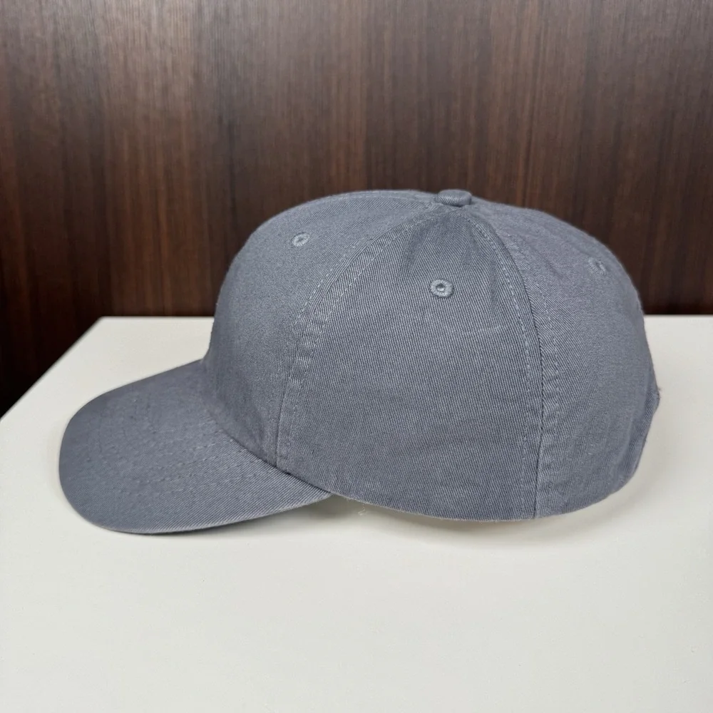 J Crew Made in the USA Garment Dyed Twill Baseball Cap Hat Gray - NEW